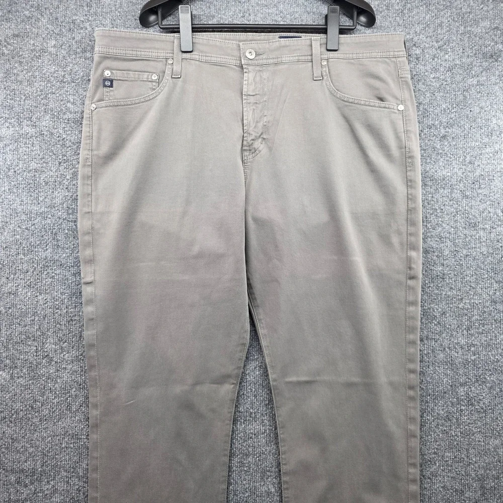AG Adriano Goldschmied Everett Slim Straight Grey Pants 40x32 1794SUDSOY 32 Mens